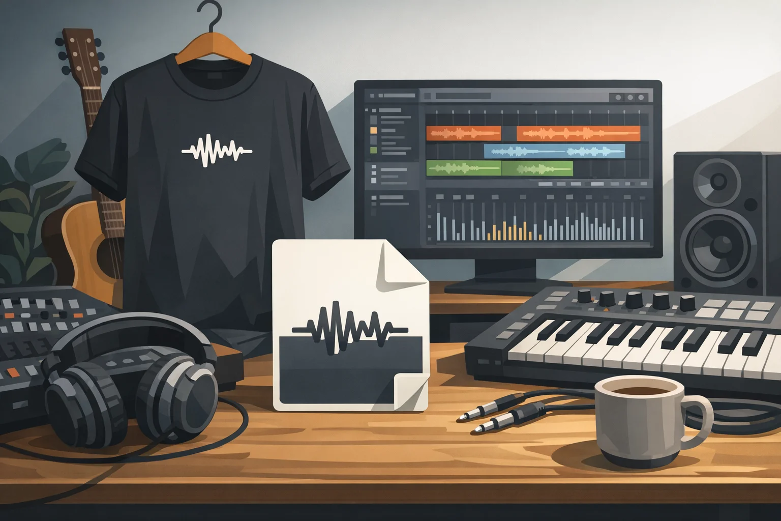 Comment le format .wav est-il utilisé dans la musique moderne ?