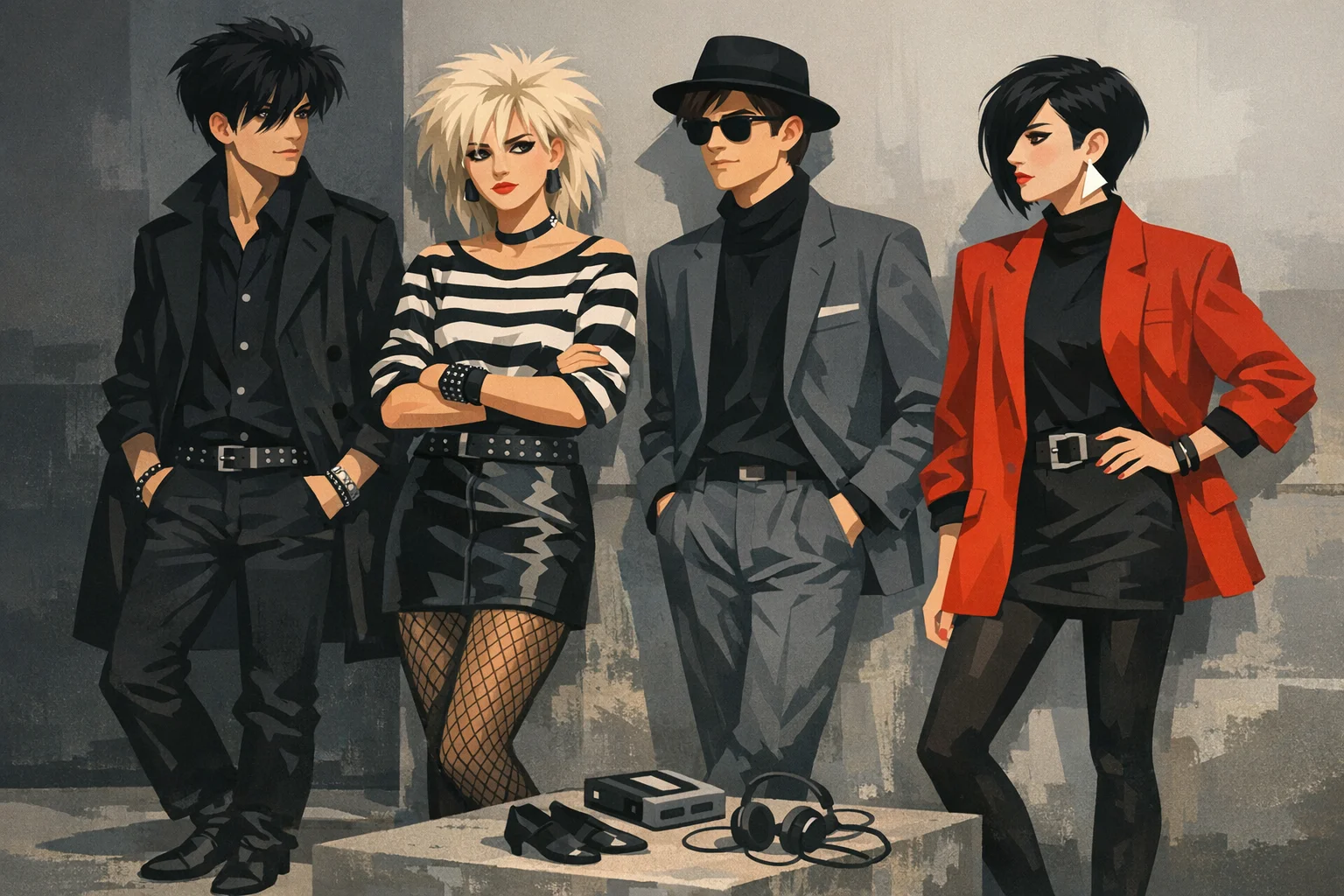 Quelles sont les caractéristiques vestimentaires de la New Wave ?